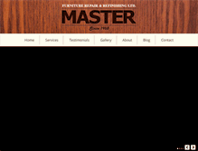 Tablet Screenshot of masterfurniturerepair.com